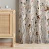 Bilderdepot24 Vorhang Gardine Blumen Natur Muster Wilde Trockenblumenwiese Türvorhang (2 St), Multifunktionsband, blickdicht, Samt, Schiebegardinen Küche Schlafzimmer Wohnzimmer Schiebevorhang Bild 3