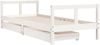 vidaXL Kinderbett mit Schubladen Weiß 80x200 cm Massivholz Kiefer 834406 Bild 3