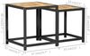 vidaXL Beistelltische 2 Stk. MDF Schwarz und Gelb 331656 Bild 5