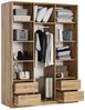 Masseno Schwebetürenschrank ORRA Kleiderschrank mit Spiegel und Schubladen Schlafzimmerschrank Bild 3
