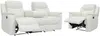 Vente-unique - EVASION Sofa and armchair set Leder Weiß - B 96 cm x H 100 cm x L 205 cm95 cm Bild 4