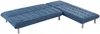 Vente-unique - HORNET Sofa Stoff Blau - B 186 cm106 cm x H 86 cm x L 90 cm190 cm Bild 4