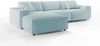KAWOLA Sofa RANI Ecksofa Cord hellblau Recamiere links 71 x 189 x 299 cm Bild 4