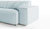KAWOLA Sofa RANI Ecksofa Cord hellblau Recamiere links 71 x 189 x 299 cm Bild 5