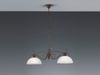LED Pendelleuchte Landhausstil 2-flammig mit Glasschirmen Weiß, B: 82cm Bild 3