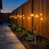 2x LED Solarleuchte, Stecklampe, Schmetterling, H 68 cm Bild 4