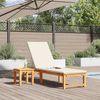 vidaXL Sonnenliege Braun 202 x 53 x 89 cm Massivholz Akazie 4108107 Bild 3