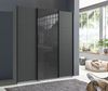 Schwebetürenschrank Kleiderschrank B180 cm H208 cm 3-trg. Grafit, 1x Tür Glas Grau Bild 3
