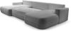 AX LIVING U Couch mit Schlaffunktion Peoni 364 cm hellgrauer Stil Bild 3