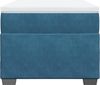 vidaXL Boxspringbett mit Matratze Dunkelblau 90x190 cm Samt 3285255 Bild 4