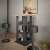 Bartisch-Set Repose Goldkraft Eiche/Anthrazit 65 x 65 cm mit 2 Barhockern Vicco Bild 4
