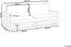 Beliani 'TIMOR' 2 Sitzer Sofa, Zertifiziertes Akazienholz Dunkler Holzfarbton, 72 x 75 x 184 cm Bild 2
