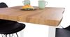 Esstisch Baumkante Holz-Optik Wildeiche 80 x 80 U-Gestell weiß JOSY 142464117 Bild 3