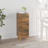 Sideboard, Kommode Räuchereiche 34,5x34x90 cm Holzwerkstoff j2315p Bild 2