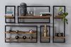 5er Set Wandregale Panama 120 x 25 x 75 cm Mangoholz Bild 3