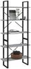 Bücherregal | Standregal 5 Fächer Grau Sonoma-Eiche 80x30x175 Holzwerkstoff Bild 4