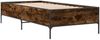vidaXL Bettgestell Räuchereiche 100x200 cm Holzwerkstoff und Metall 844963 Bild 3