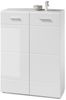 Schuhschrank >Olivia< in Weiß aus MDF - 90x122x40cm (BxHxT) Bild 2