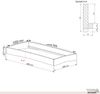 Holzbett (Fichte) "Rosi" 100 x 220 cm 20 cm ohne Kopfteil Massivholzbett Bett Bild 5