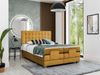 Boxspringbett Elektrisch Schlafzimmerbett MAXIMA 160x200cm in Stoff Senf Bild 5