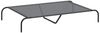 vidaXL Hundebett Erhöht Grau 130x80x20 cm Textilene und Stahl 42000844 Bild 2