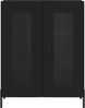 vidaXL Sideboard Schwarz 69,5x34x90 cm Holzwerkstoff 827797 Bild 5