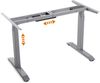 Möbel-Eins OFFICE ONE elektrisch höhenverstellbarer Schreibtisch / Stehtisch, Material Dekorspanplatte weiss ahornfarbig 120x80 cm Bild 2