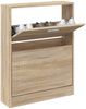 vidaXL Schuhschrank Eiche 59 x 17 x 81 cm Holzwerkstoff 342535 Bild 3