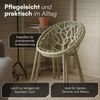 STEELSØN 'Quanta' Gartenstuhl, olivgrün, Kunststoff, wetterfest und UV-beständig, Balkonstuhl stapelbar, bis 120 kg belastbar, 6er Set Bild 5