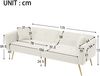 2-Sitzer Schlafsofa B 175 x T 64 x H 72 cm aus Sherpa mit verstellbarer Rückenlehne Bild 5