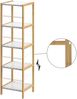 Casaria Badregal mit 5 Etagen, Bambus natur, 33 x 34 x 140 cm Bild 3