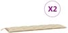 vidaXL Gartenbank-Auflagen 2 Stk. Beige 180x50x7 cm Oxford-Gewebe 361719 Bild 5