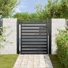 vidaXL Gartentor Abschließbar Schwarz 100x100 cm Aluminium 42004146 Bild 3
