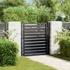 vidaXL Gartentor Abschließbar Schwarz 100x100 cm Aluminium 42004146 Bild 1