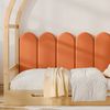 Ausziehbares Kinderbett 140x100/140x200 cm Gewölbtes Dach Einzel-Doppelbett Kiefer Holz Orange Bild 3