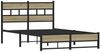 vidaXL Metallbett ohne Matratze Sonoma-Eiche 120x190 cm 4017269 Bild 3