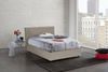Dmora Alia-Queensize-Bett, Stauraumbett mit Kunstlederbezug, 100 % Made in Italy, Öffnung vorne, geeignet für Matratze 120 x 190 cm, taubengrau Bild 2