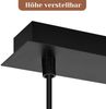 ZMH Pendelleuchte Esstisch Hängeleuchte 4 Flammig - Modern Industrial Hängelampe Gu10 Gold Schwarz Metall Esstischleuchte für Wohnzimmer Küche Café Esszimmer Schlafzimer Kücheninsel Bild 5
