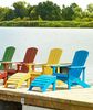 Gartenstuhl ADIRONDACK mit Fußstütze Blau Bild 3