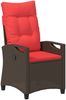 vidaXL Verstellbarer Gartenstuhl 56 x 60 x 112 cm Stahl 42026846 Bild 2