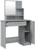 Schminktisch-Set, Frisiertisch Grau Sonoma 86,5x35x136 cm Bild 5