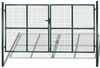 vidaXL Doppeltür-Gartentor 300x150 cm pulverbeschichteter Stahl 142025 Bild 1