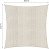 Lumaland Sonnensegel 100% HDPE mit Stabilisator für UV-Schutz - Quadrat 4x4 Meter - Creme Bild 3