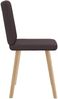 vidaXL Esszimmerstühle 2 Stk. Dunkelbraun Stoff 4101201 Bild 5