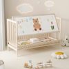 Babybett Beistellbett Kinderbett mit Höhenverstellung Massivholz Fichte multifunktional umwandelbar Schreibtisch Malständer skandinavisch Bild 2