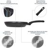 RESTO Kitchenware Bratpfanne Atik Universalpfanne langlebig durch hitzebeständige Außenbeschichtung, Aluminium (1-tlg), Komfortabler ergonomischer Soft-Touch Griff mit Hängeschlaufe Bild 4