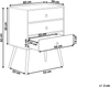 Sideboard dunkler Holzfarbton 3 Schubladen BATLEY Bild 2