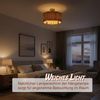 Relaxdays 2-flammige Deckenlampe Bild 3