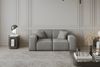 Sofaset Designersofa CELES 3-2-1 in Stoff Opera Velvet Silbergrau Bild 3
