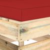 vidaXL Modulares Mittelsofa mit Kissen Grün Imprägniertes Holz 3074513 Bild 5